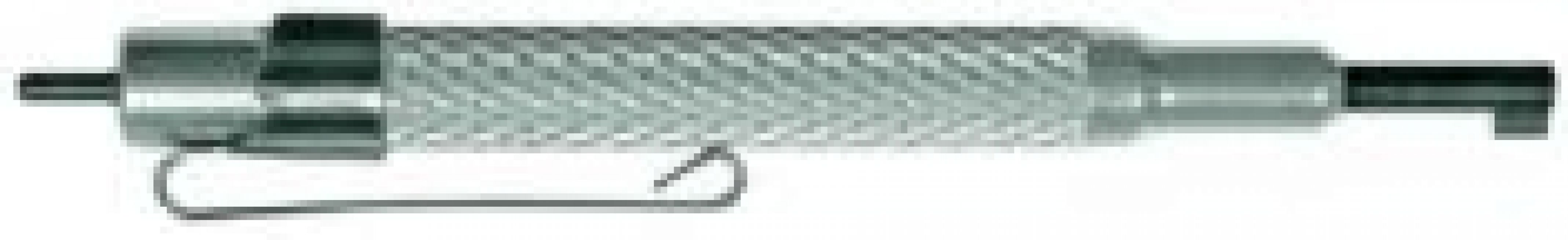 #13 - 4" POCKET HANDCUFF KEY WITH POCKET CLIP - NICKEL.